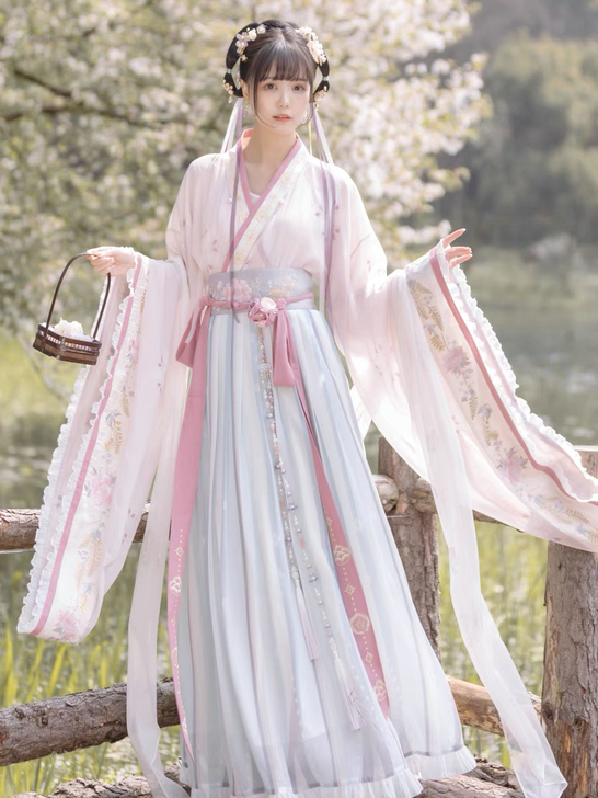 远山乔【花神祈愿】晋制汉服女春夏 魏晋南北...