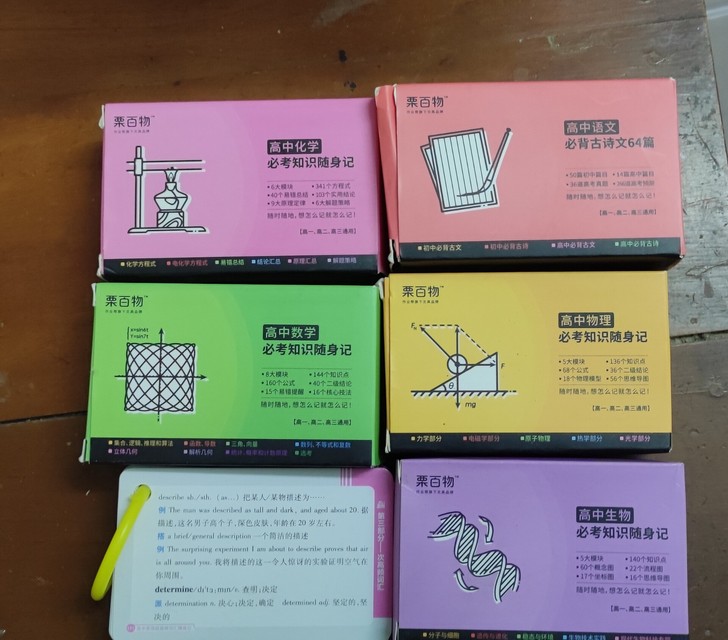 各科知识手卡