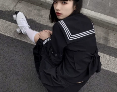 别动我课本!不良版jk制服长袖上衣s码,宽...