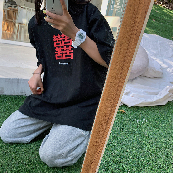 NiDEblack 情侣装夏装ins超火港...