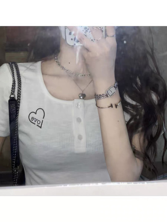 ffcheer 显瘦小蛮腰爱心love印花...