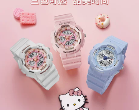 三丽鸥手表女孩女式名牌正品时尚潮流机械洋气...