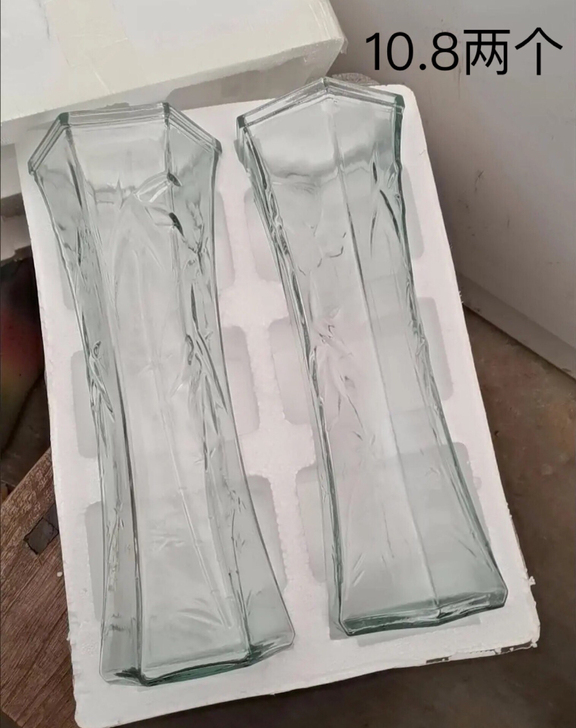 加厚花瓶玻璃花瓶加厚 客厅插花摆件水培富贵...