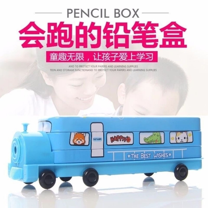 超级特惠包邮会跑的双层铅笔盒小学生铅笔盒九...