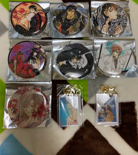 X战记 CLAMP 原画徽章 原画挂件 吧...