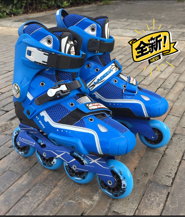 801终结者刹车鞋软面溜冰鞋HV轮滑鞋