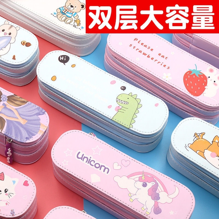 儿童文具盒笔袋男女孩铅笔盒文具袋韩版大容量...