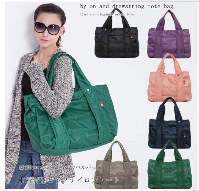 正品日系尼龍收納大容量三层次OL 多口袋摺...