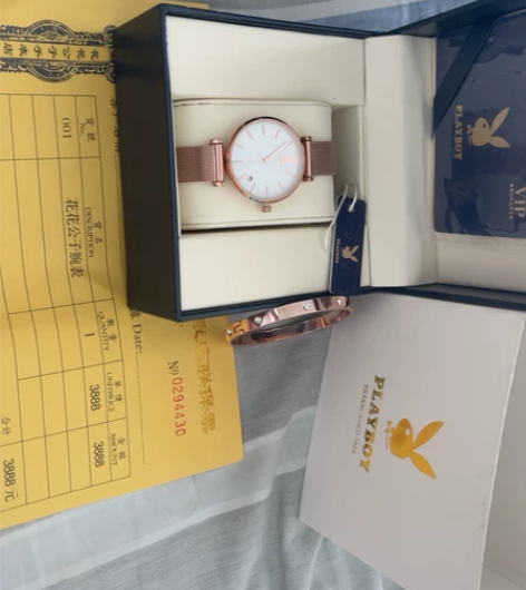 2021新款手表女士花花公子正品牌简约轻奢...