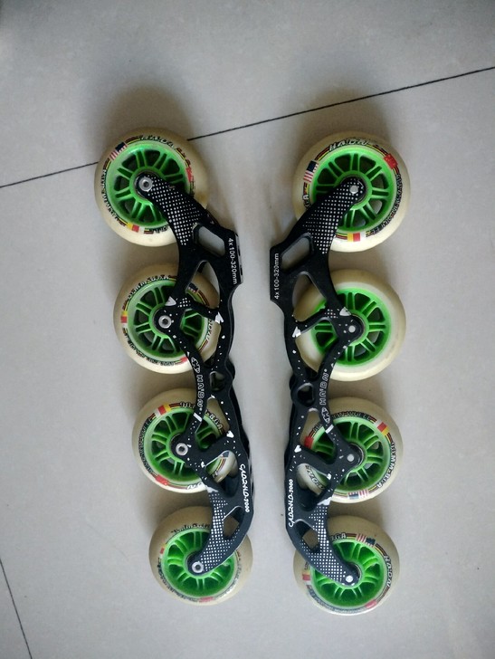 名将俱乐部定制碳纤维轮滑滑冰全套装备,原价...