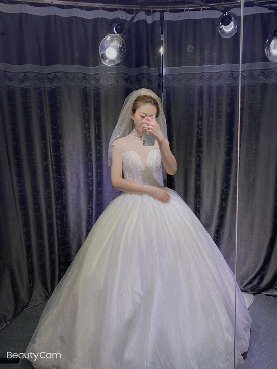 星空拖尾婚纱急出