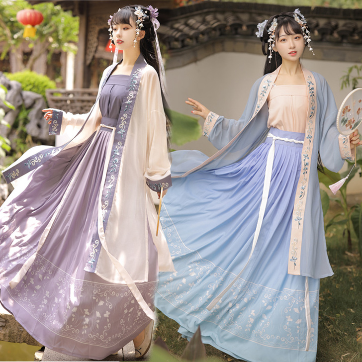 映春涧兰巷辞汉服女正品原创中国风仙气宋制褙...