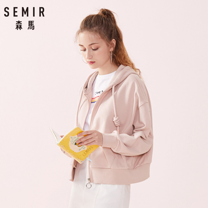 森马短外套女春秋新款潮流休闲短款夹克嘻哈港...