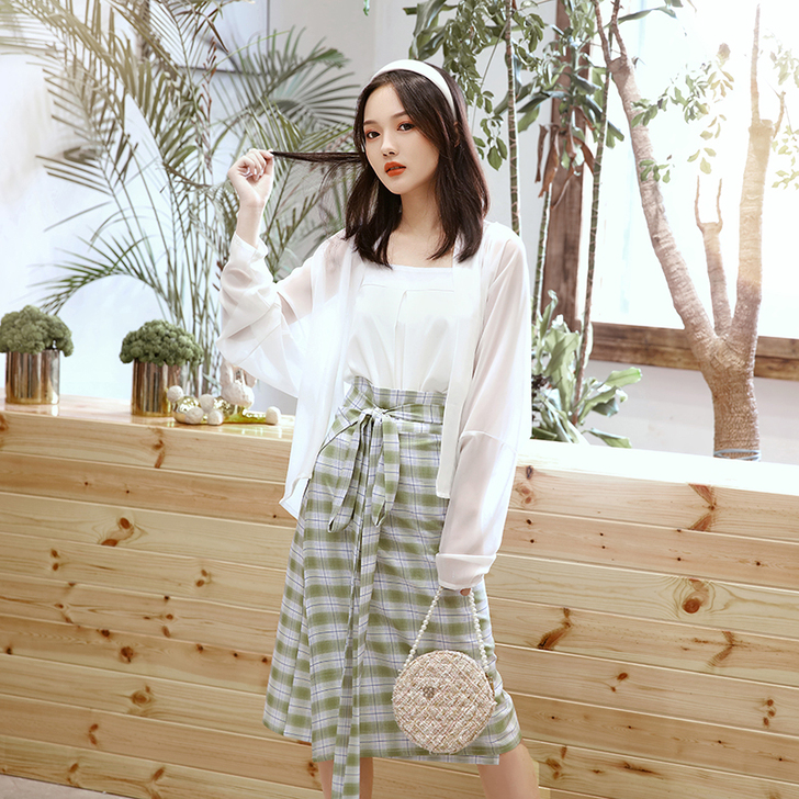 【倾夏】原创宋制汉服女飞机袖短衫吊带春夏两...