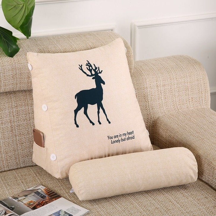 全新包邮沙发靠枕学生宿舍床头护腰靠垫孕妇靠...