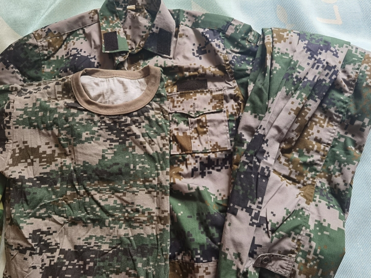 出一套自己穿过的军训服，穿的很爱惜，没有大...