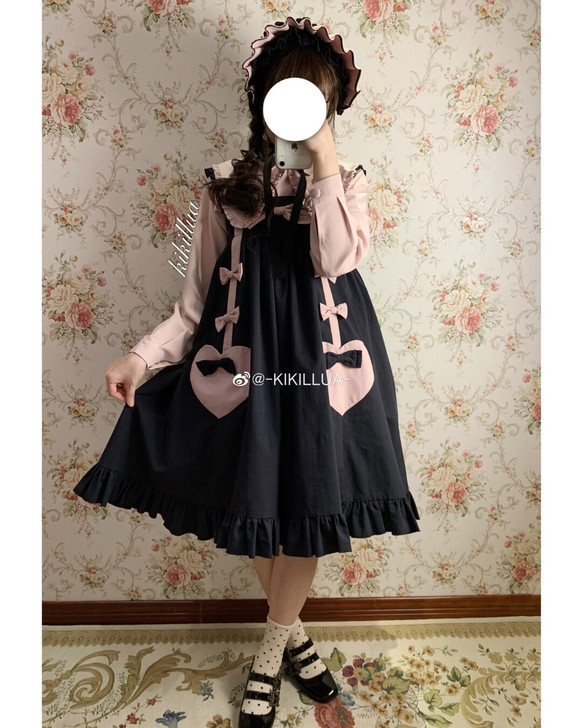 仲夏物语提线木偶Lolita 黑粉 S码 ...