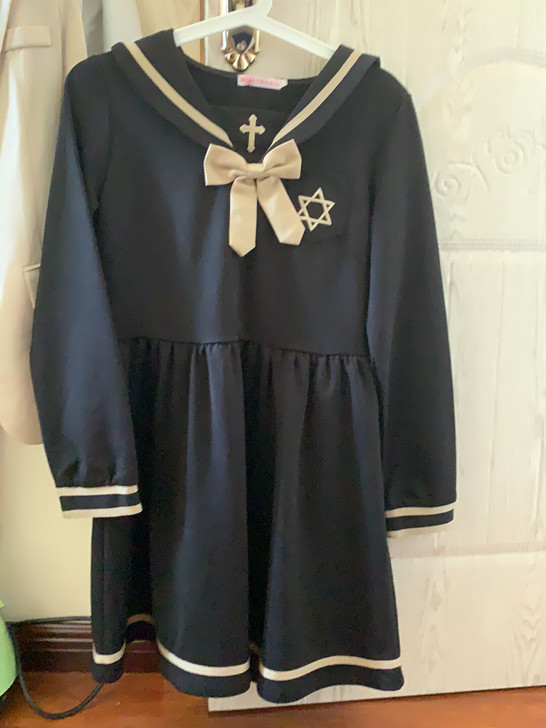 六芒星水手服二次元超好看的连衣裙