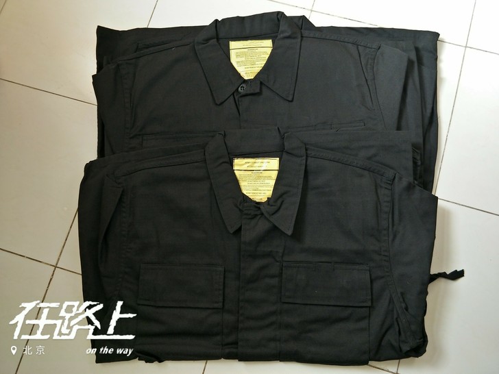 美式BDU黑色作训服防刮布作训服工作服