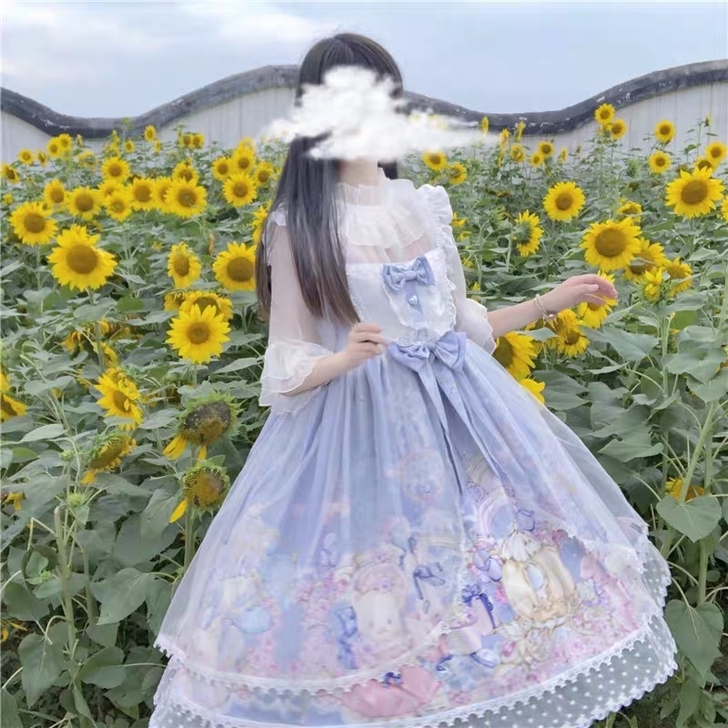 全新洛丽塔lo裙白糖少女(无内搭),全套2...