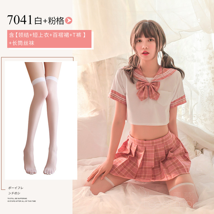 cosplay情二次元趣霏慕日系格子纯情学...