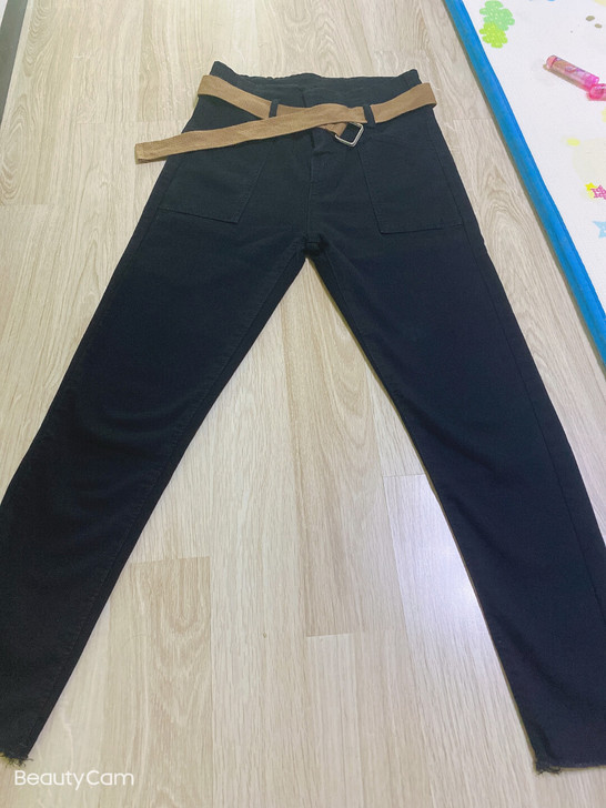 高腰牛仔裤