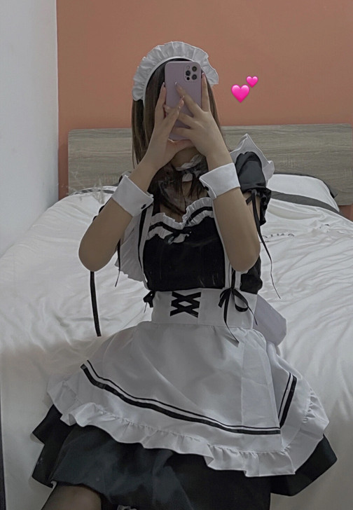 吹风的猫女仆装全套cos连衣裙萝莉套装大码...