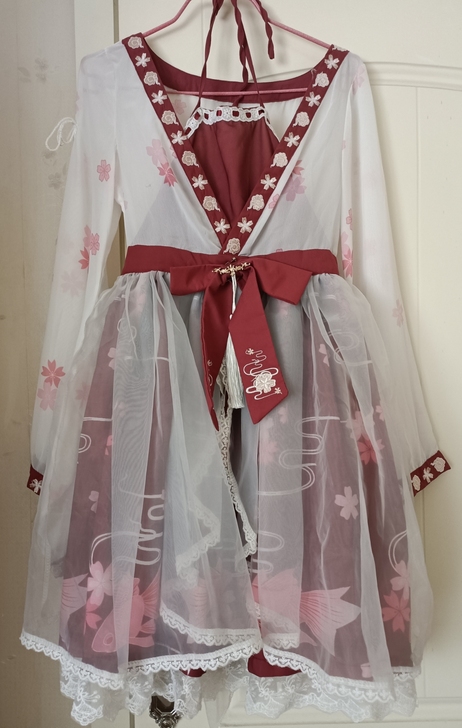 二次元连衣裙日系软妹洛丽塔金鱼姬假两件op...