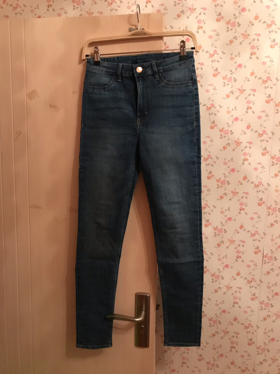 HM牛仔裤 专柜购入 155/68A