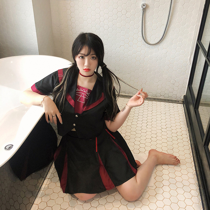 希同儿大码海军水手性感jk制服萝莉套装