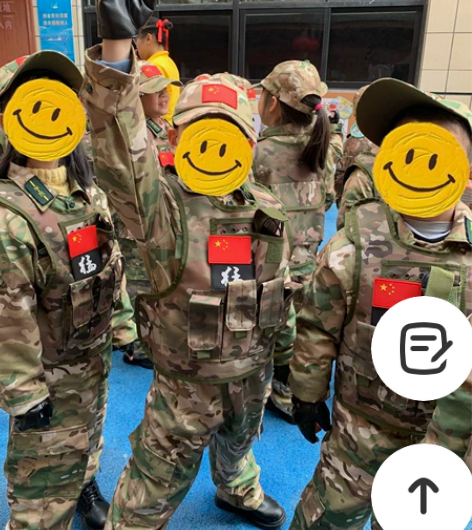 59包邮 5-7岁儿童特警迷彩服套装，上衣...
