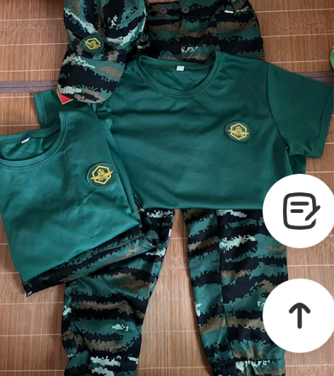 闲置儿童军训服 码数145 适合140左右...