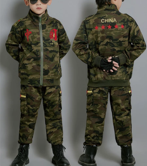 儿童迷彩服秋装男童特种兵军训服装童装男孩户...