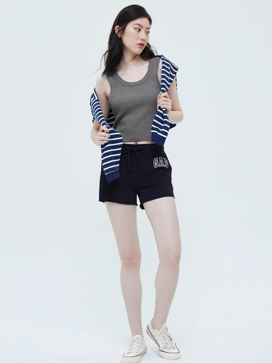 Gap女装LOGO法式圈织软卫裤58967...