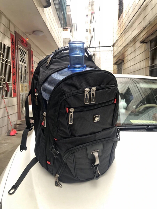 瑞士军刀背包大容量男女学生书包出差旅行双肩...