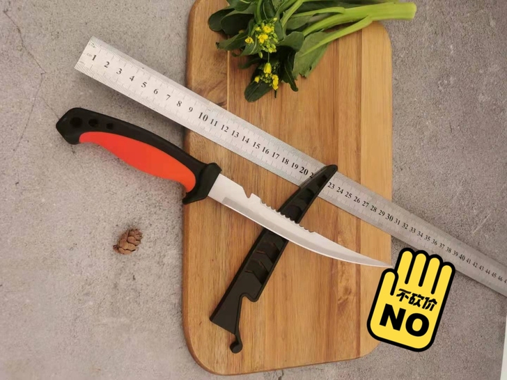 垂钓工具垂钓鱼刀芬兰刀，不锈钢刀刃＋pp实...