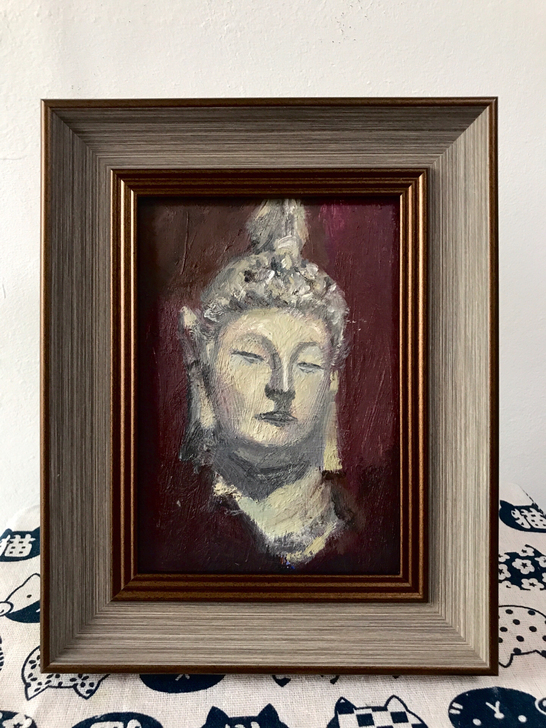 《佛像》 油画手绘油画作品