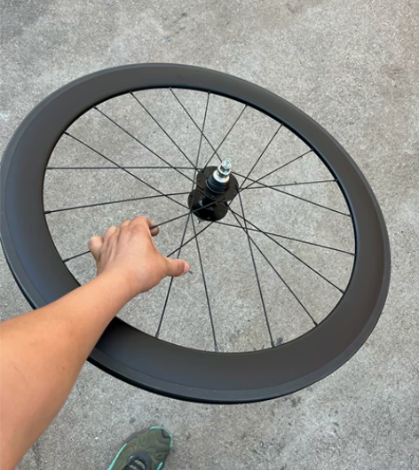 死飞碳轮组legend碳60mm后轮全新带...