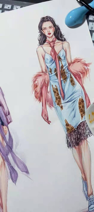 服装效果图  手绘服装效果图       ...