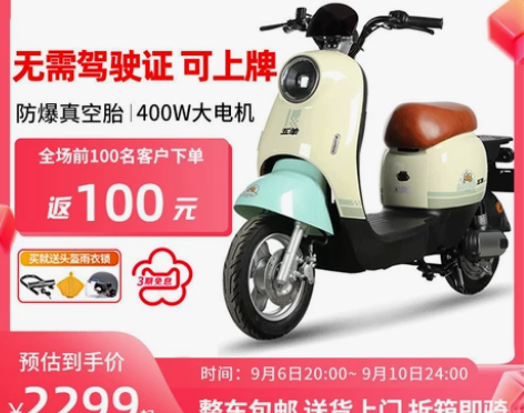 五羊电动车新国标电动自行车48v男女小型外...