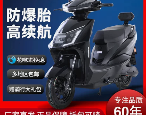 出五羊电动车新款大功率电动摩托车长跑王高速...