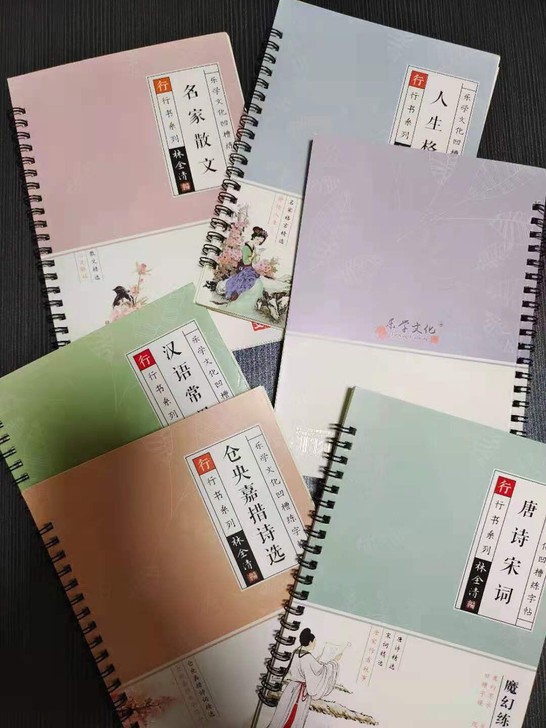 练字帖成人行书行楷书凹槽速成硬笔男女生