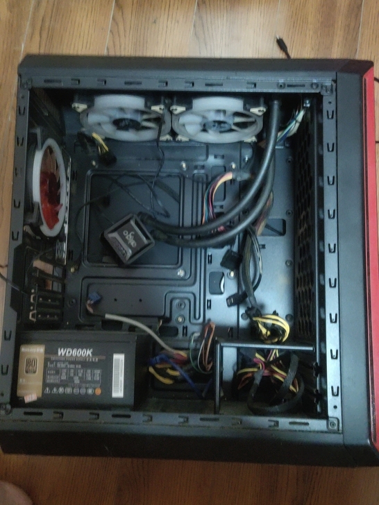 爱国者冰塔t240水冷+攀升小板机箱+3个...