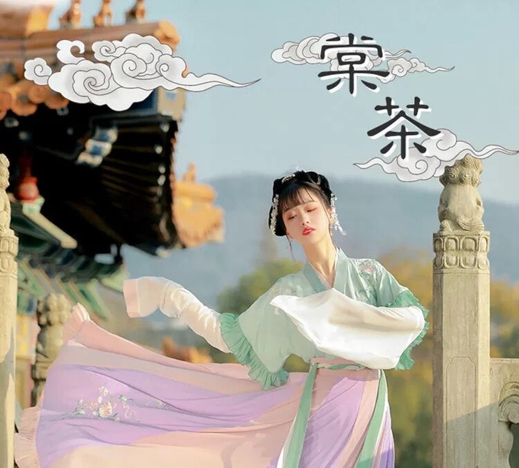 素羽华裳原创 棠茶 交领汉服女晋制十二破新...