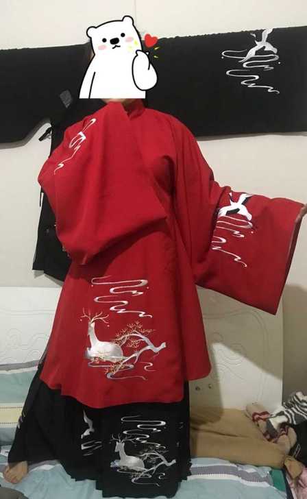凤兮汉服   鹿鹤同春明制袄裙马面裙定金团...