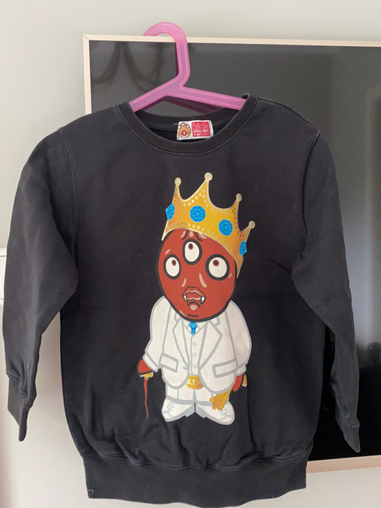 devil nut 三只眼 厚款卫衣 6成新