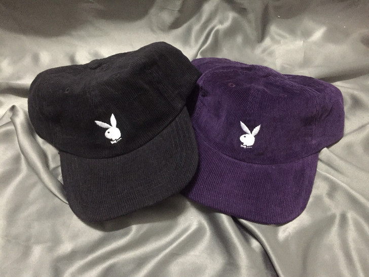 playboy 花花公子 灯芯绒 棒球帽