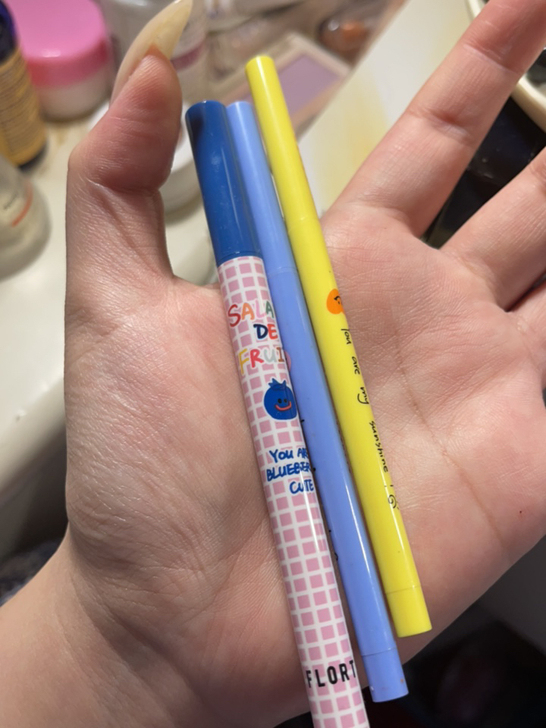 flortte花洛莉彩色眼线笔三只打包