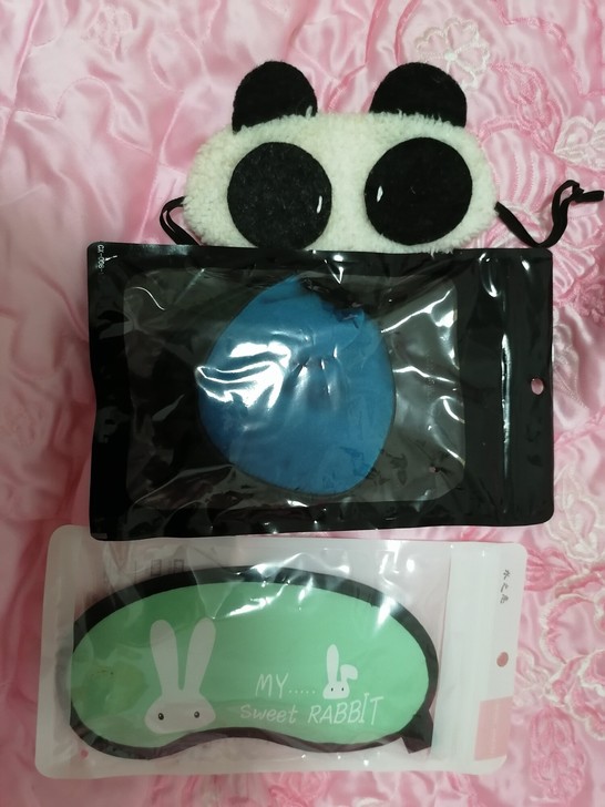 三只眼罩真丝遮光眼罩