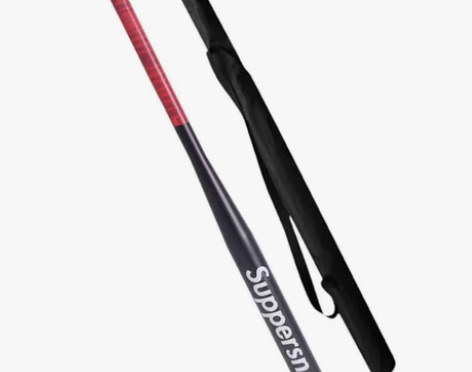 合金钢棒球棒车载防身棒球棍磨砂哑光黑加粗加...